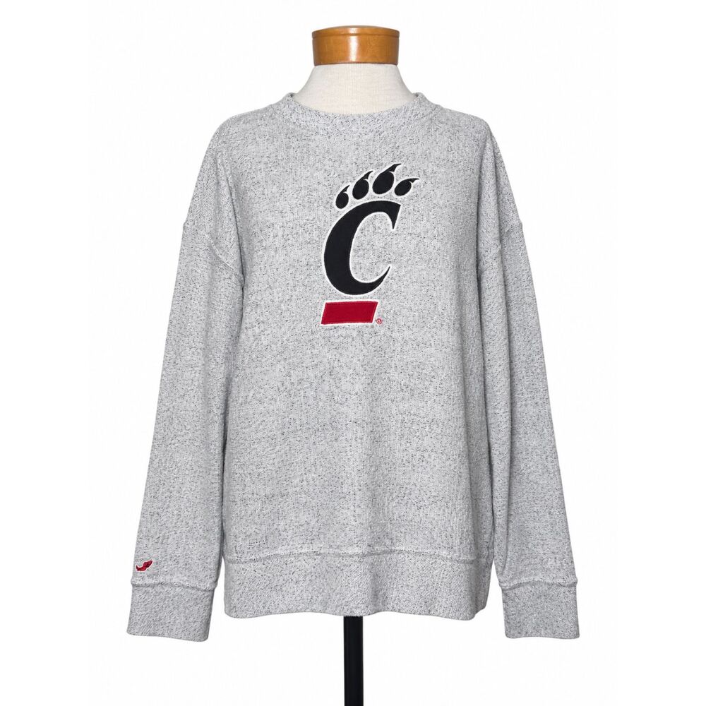 Original League Cincinnati Bearcats Sweatshirt Gray M Oversized Collegiate NCAA